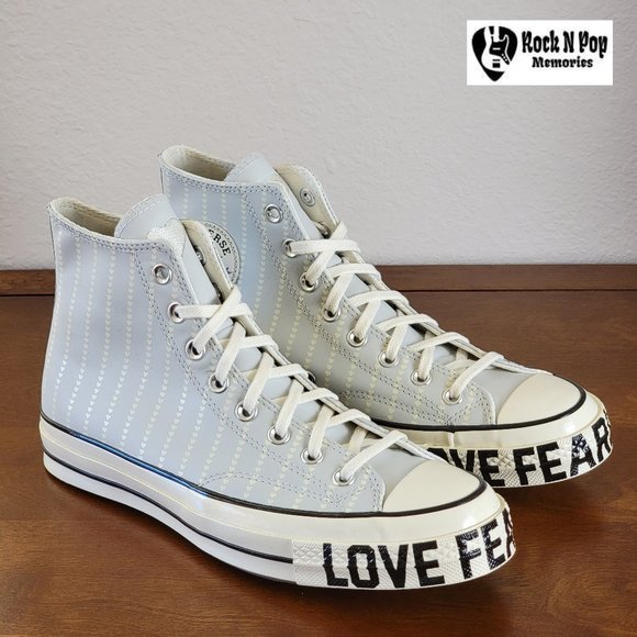 Converse Women's Chuck 70 Hi  "Love Fearlessly" 567152C Photon Dust/Egret/Black - Picture 1 of 11
